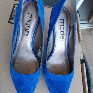 Pre owned Moda Royal Blue Size 6 1/2M high heel Shoes